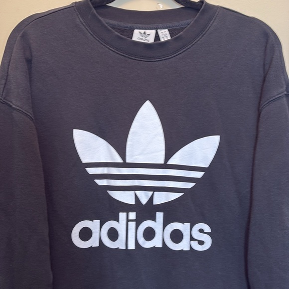 adidas Black & White Unisex Sweatshirt - Picture 1 of 4